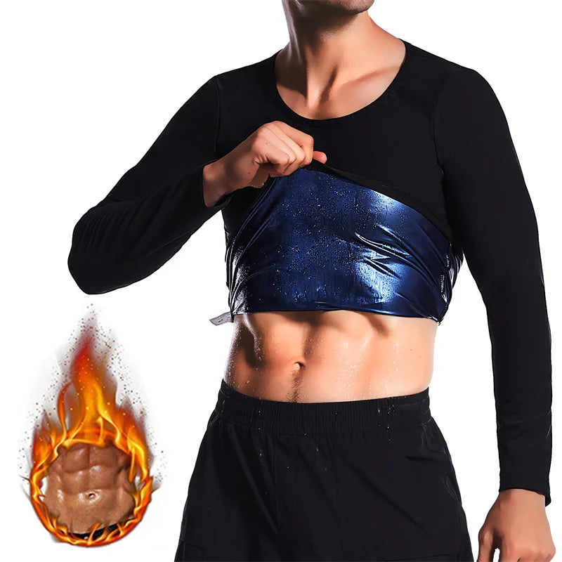 Silver Lined Hot Sauna Sweating Long Sleeve Fat Burn