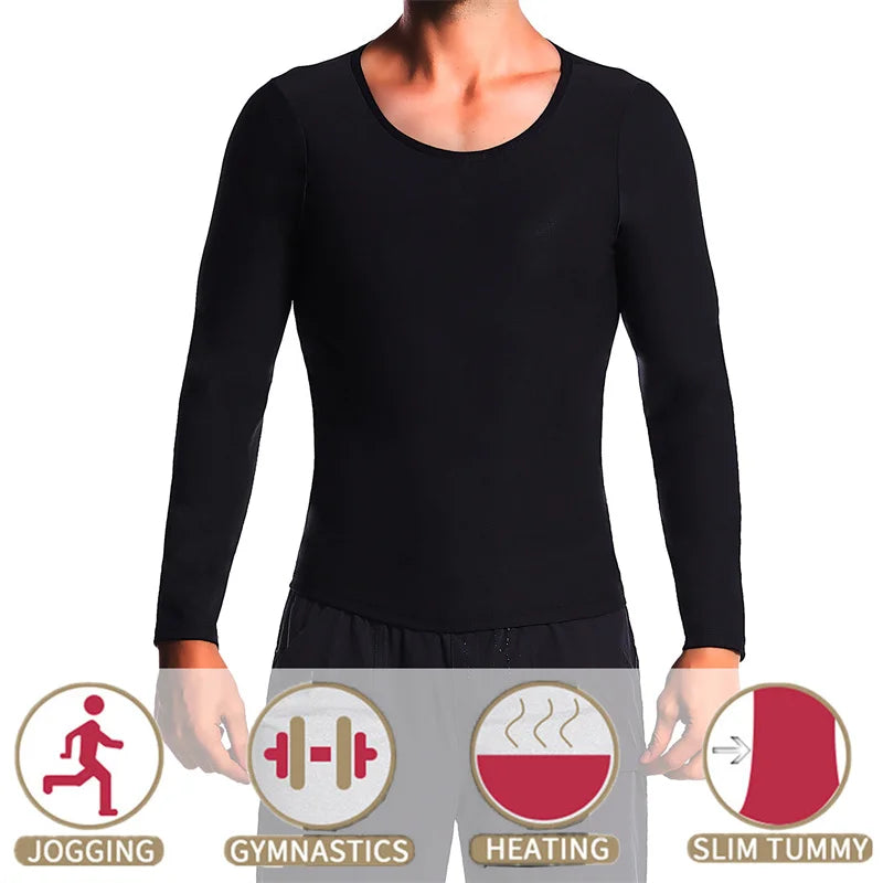 Silver Lined Hot Sauna Sweating Long Sleeve Fat Burn